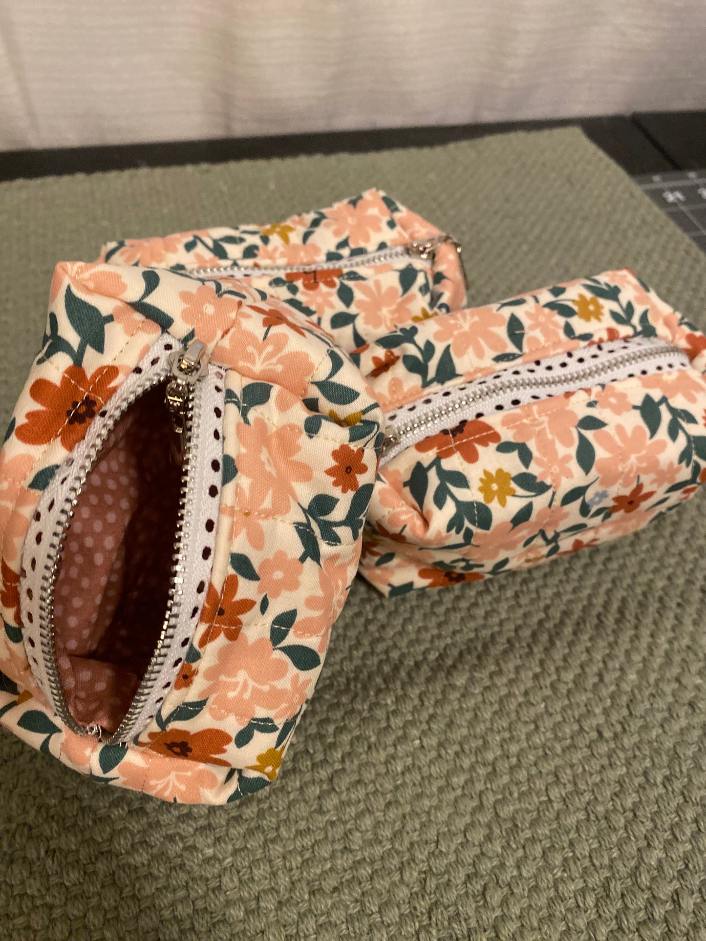Summer Floral Quilted Pouch-Small