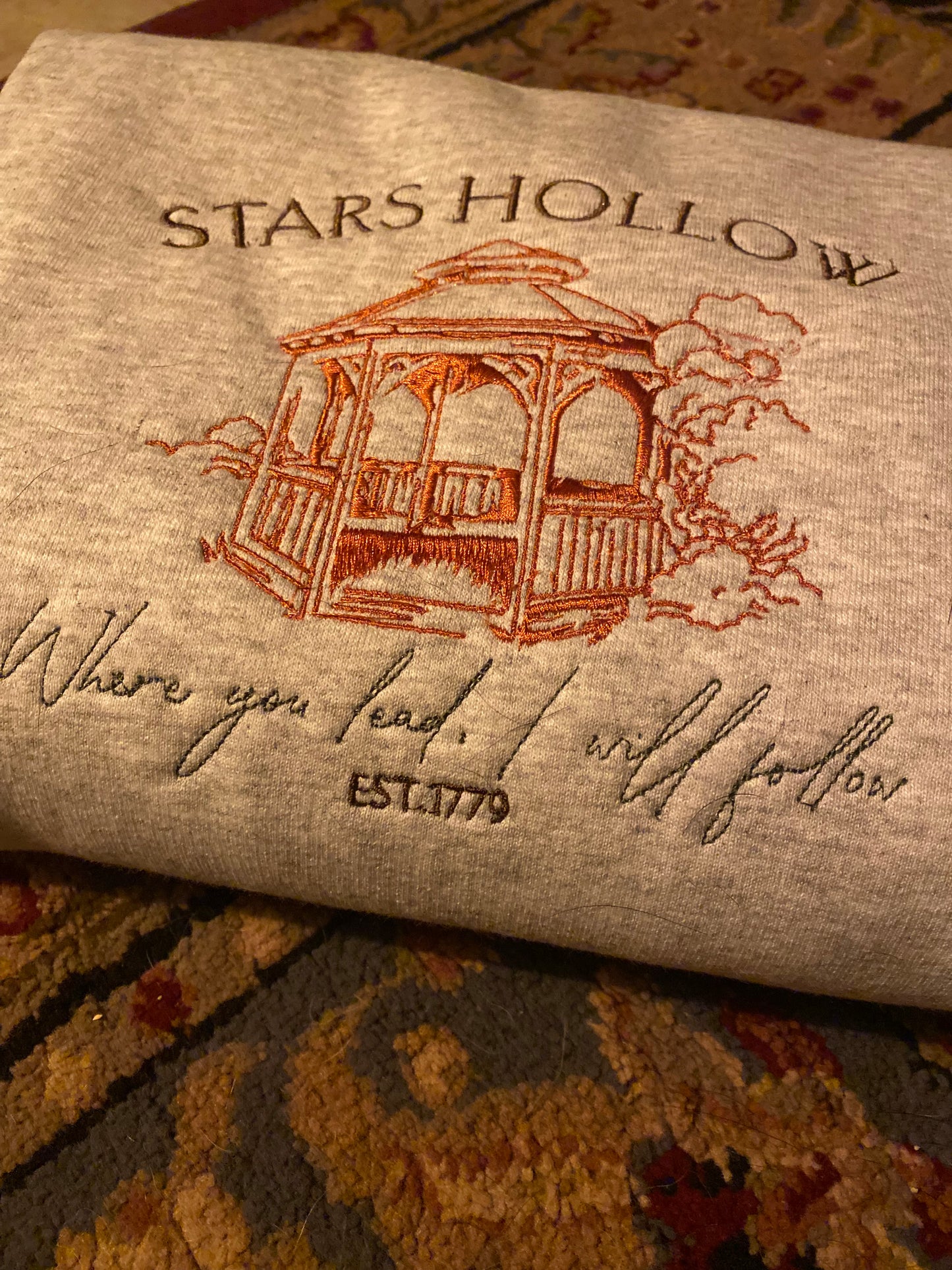 Stars Hollow Embroidered Crewneck