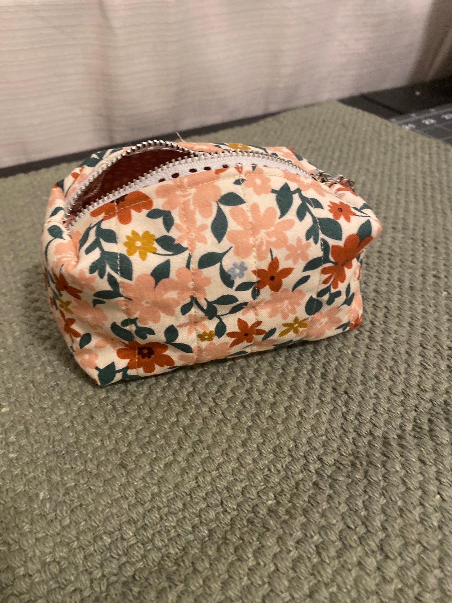 Summer Floral Quilted Pouch-Small