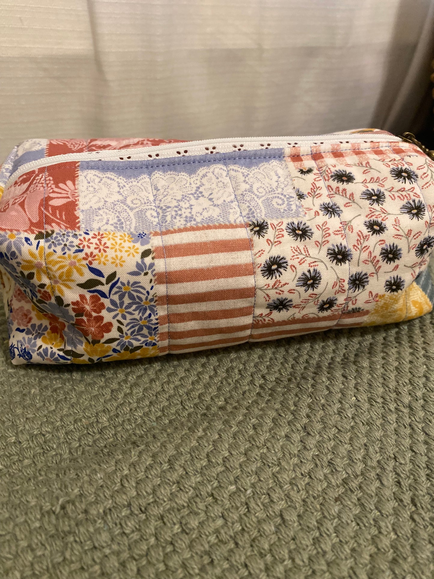 Patchwork Quilted Pouch-Large