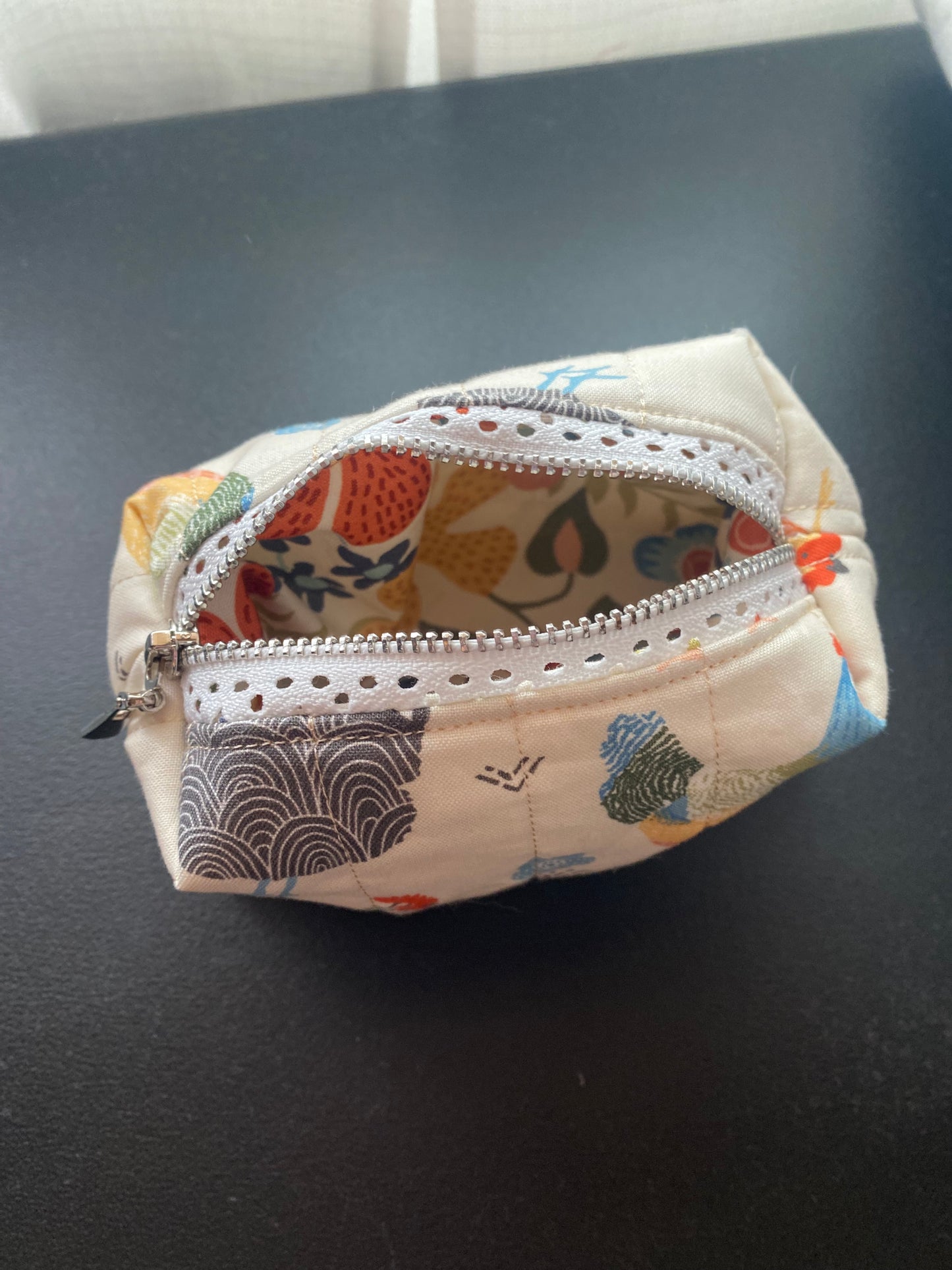 Summer Chickens Quilted Pouch-Small