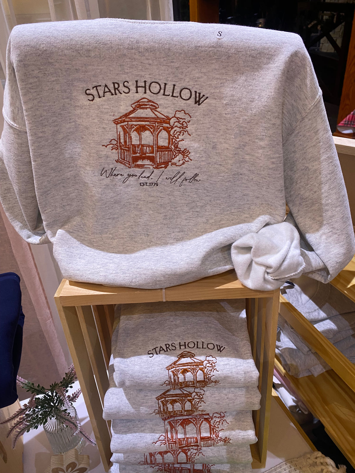 Stars Hollow Embroidered Crewneck