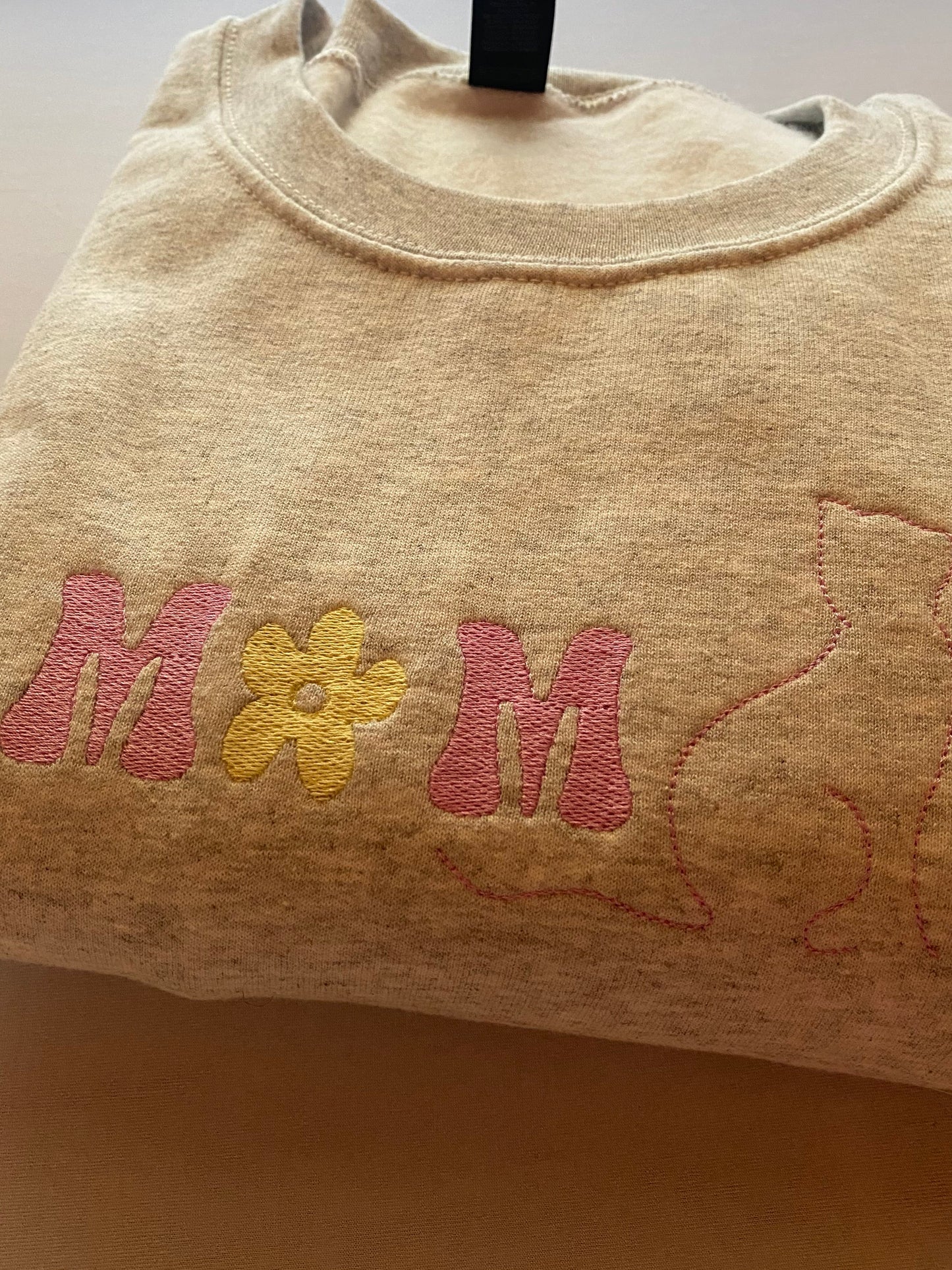 Flower Cat Mom Crewneck