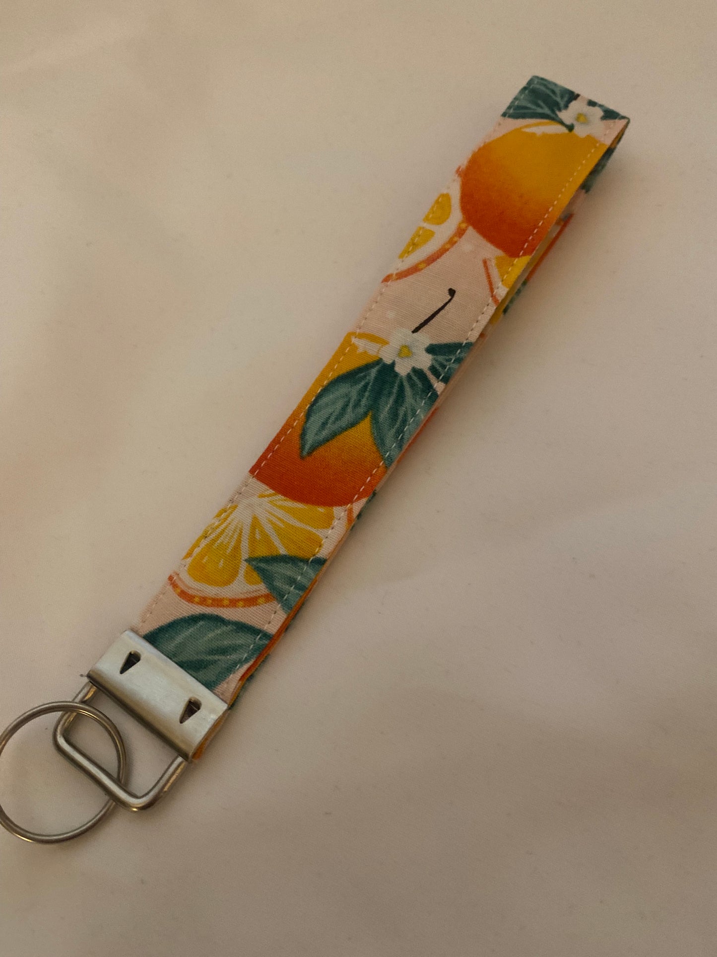 Summer Orange Wristlet