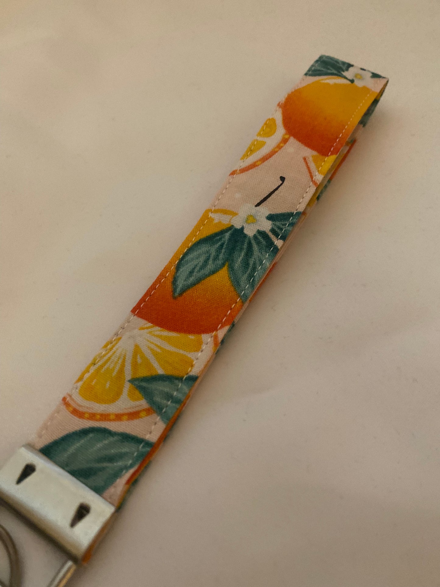 Summer Orange Wristlet