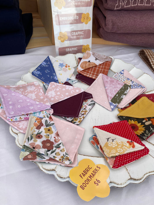 Behind the Fabric Bookmarks