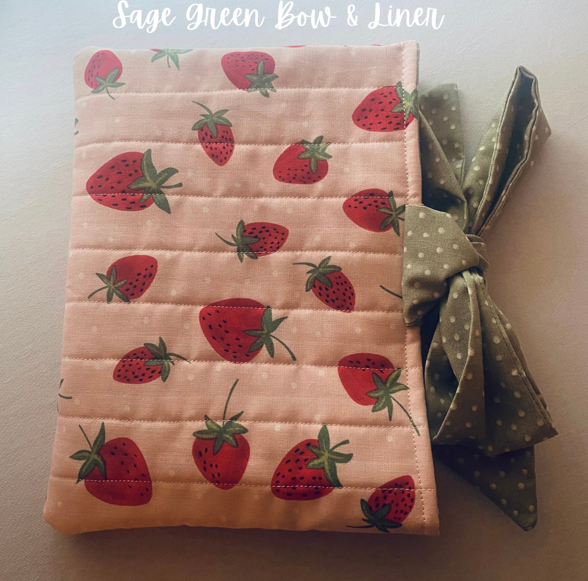 Strawberry Patch Book Sleeve
