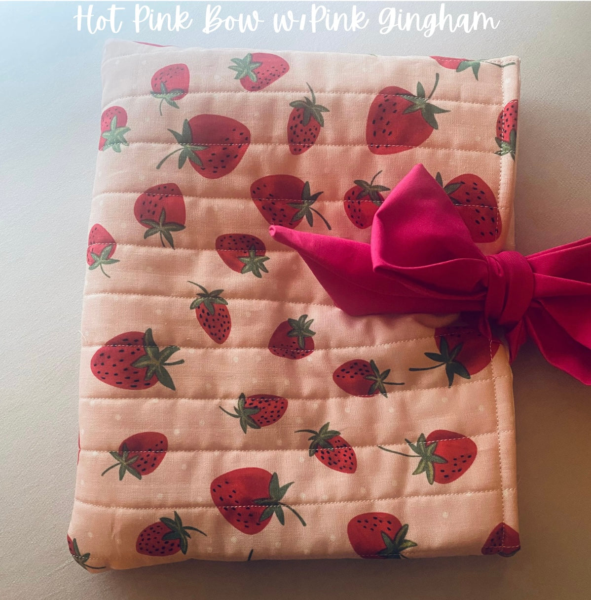 Strawberry Patch Book Sleeve