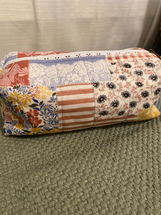 Patchwork Quilted Pouch-Large