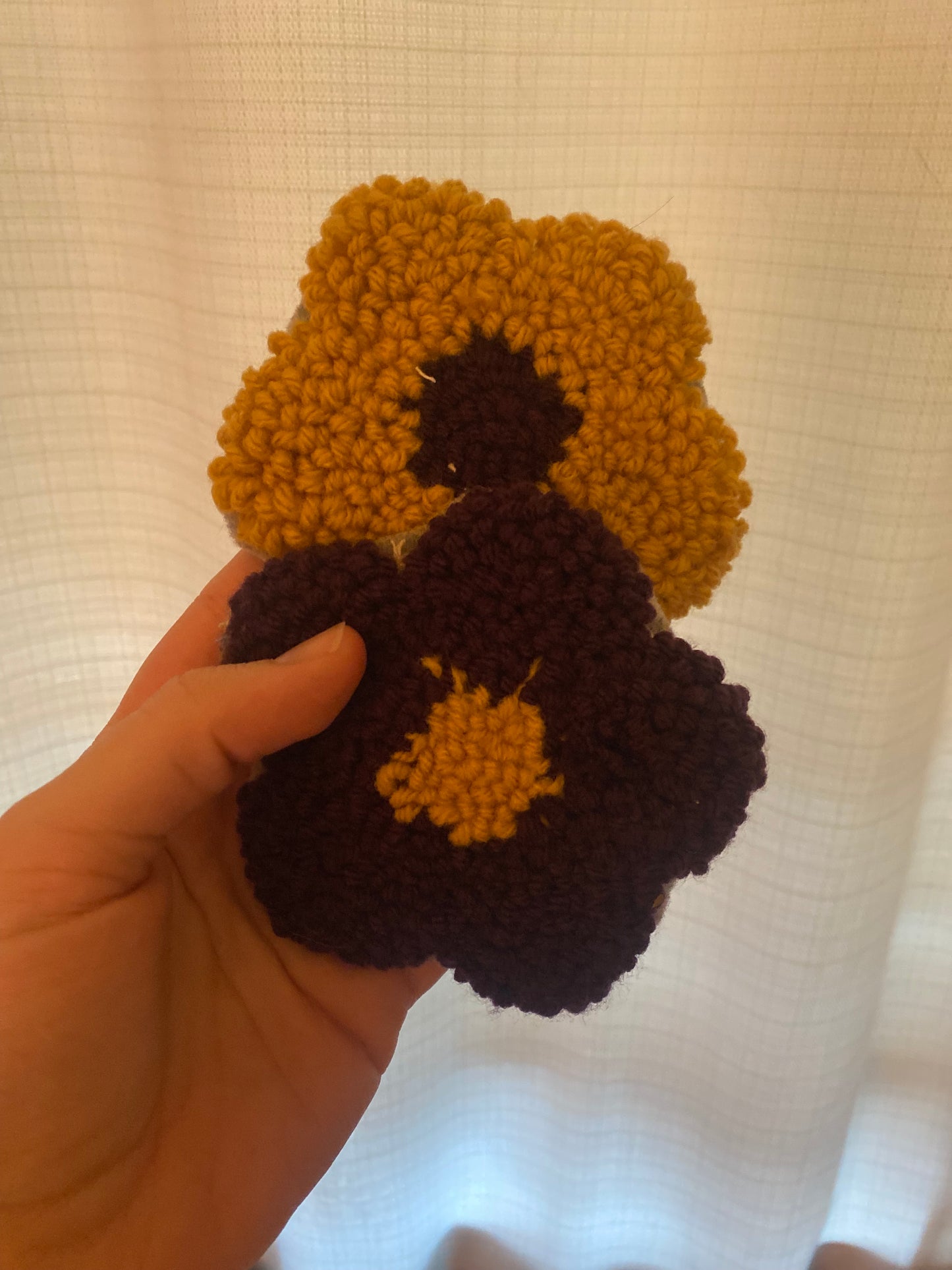 Dark Yellow and Purple