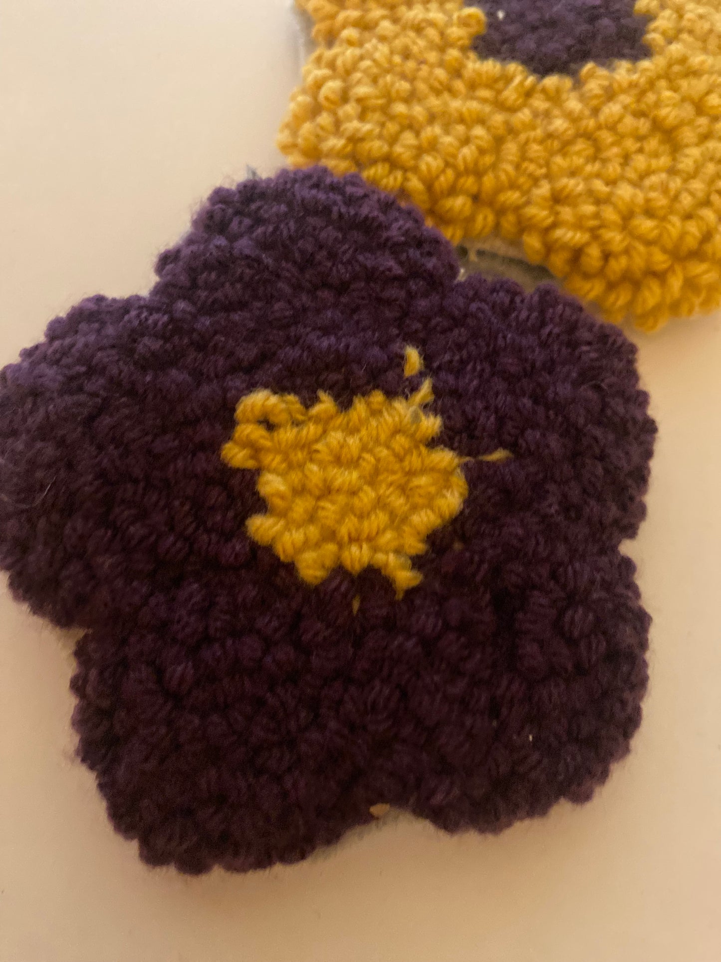 Dark Yellow and Purple