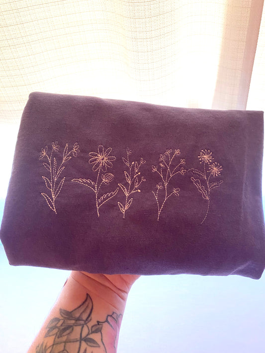 Wildflower Embroidered T-Shirt