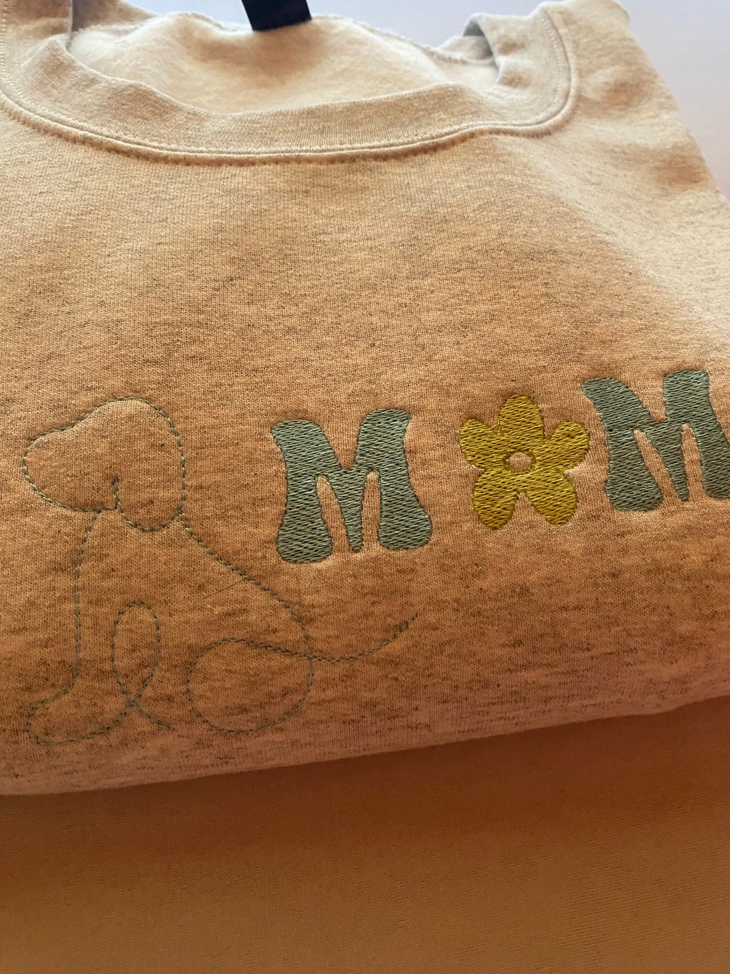 Flower Dog Mom Crewneck