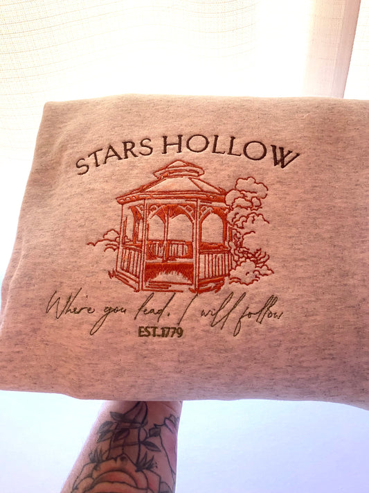 Stars Hollow Embroidered Crewneck