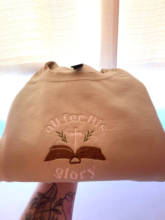 All For His Glory Crewneck