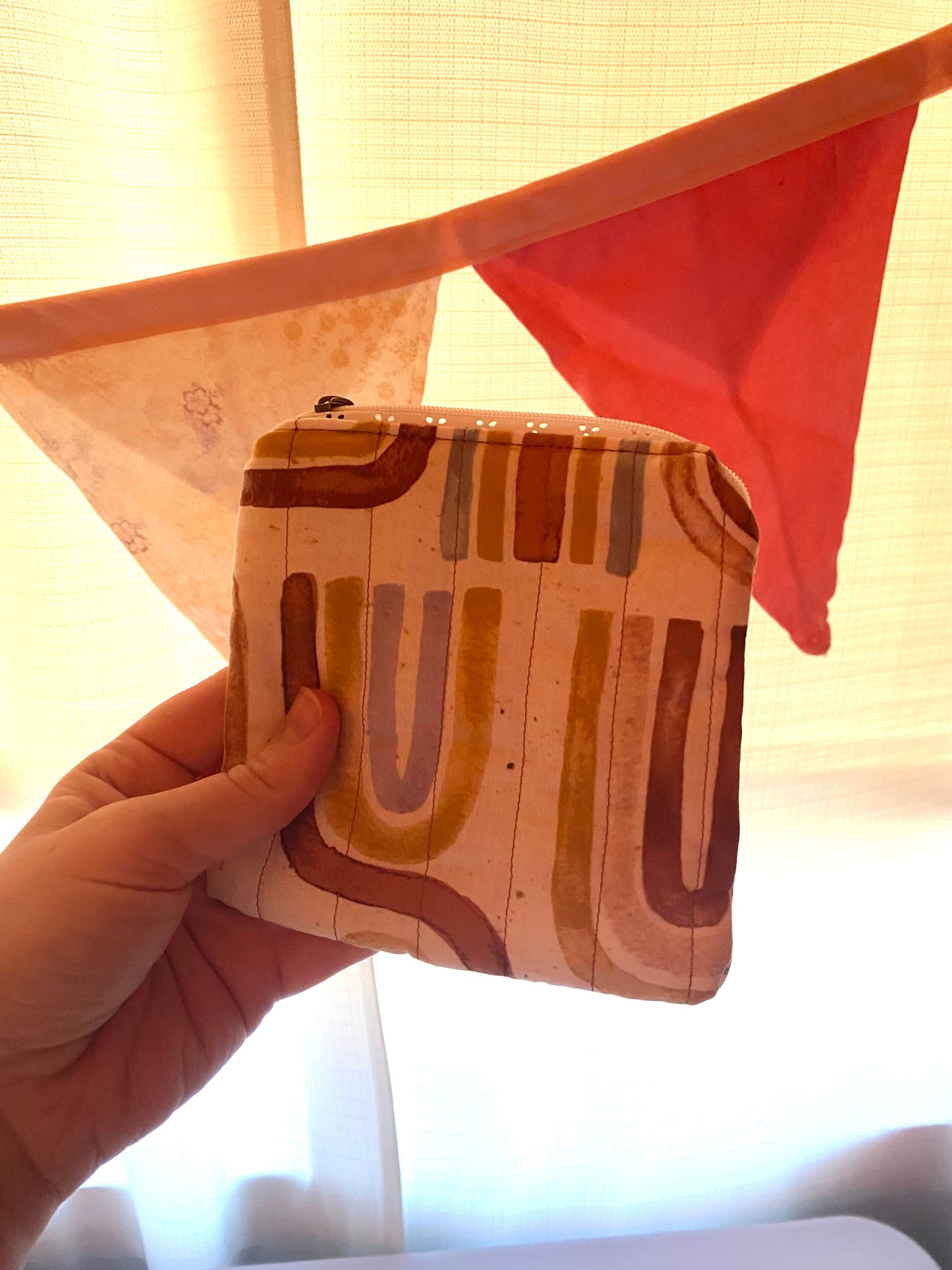 Neutral Rainbow Wallet Pouch