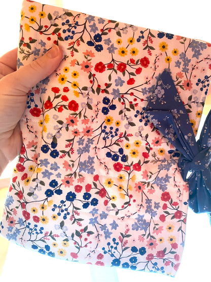 Vibrant Floral Book Sleeve