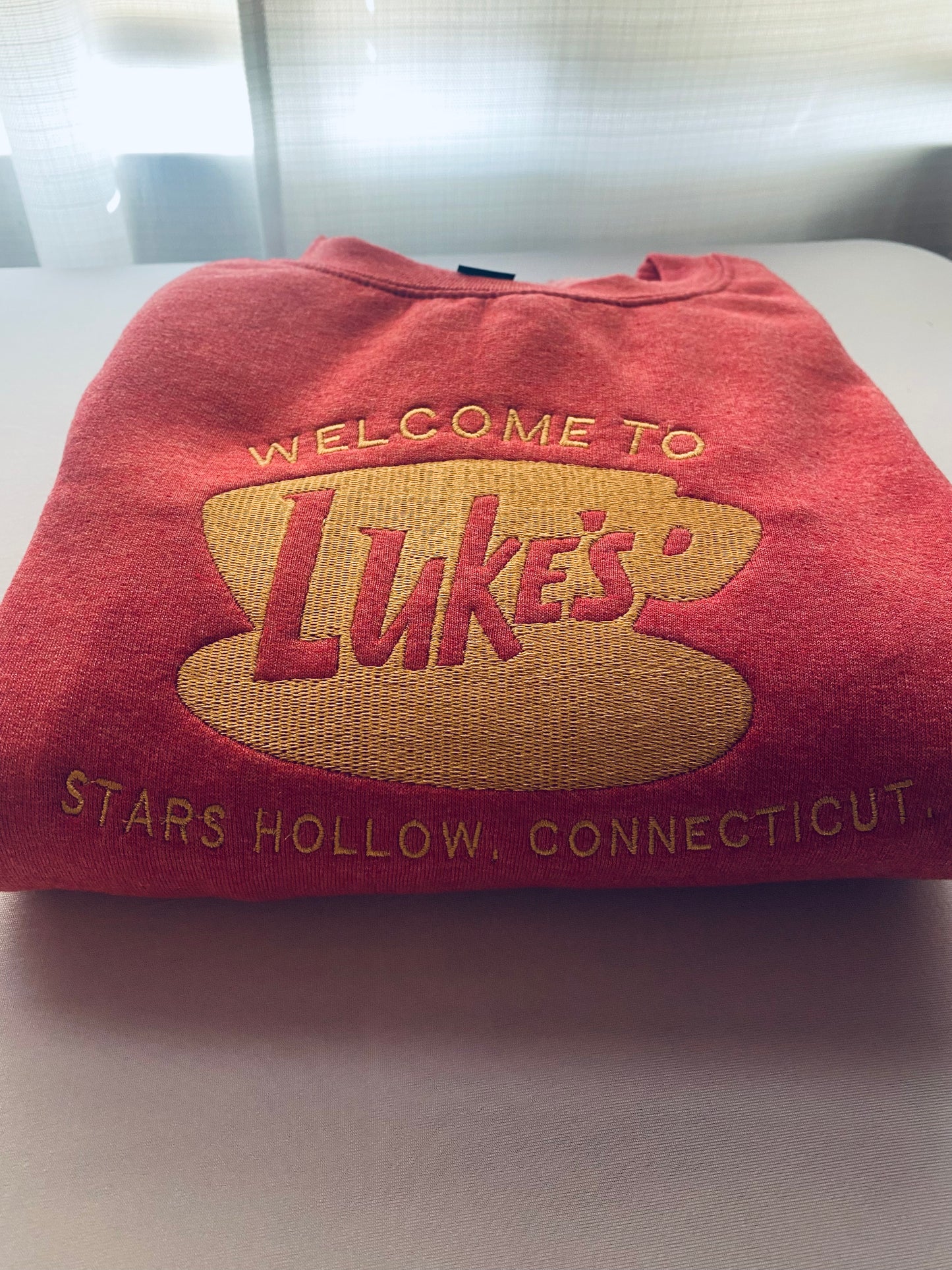 Lukes Coffee Embroidered Crewneck