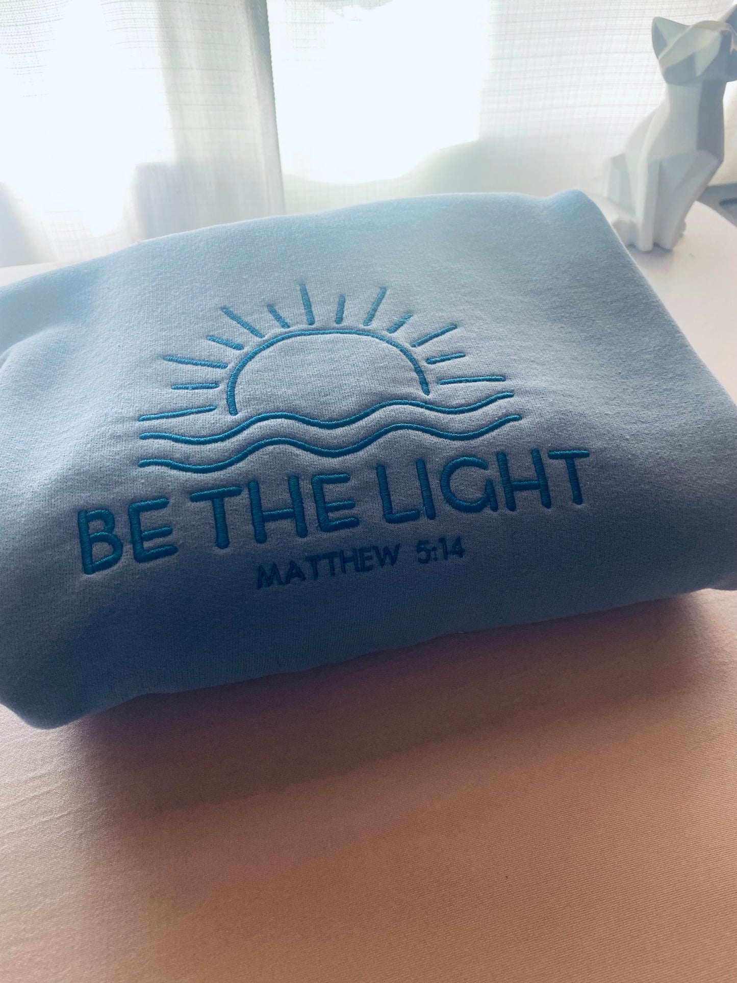 Be the Light Embroidered Crewneck