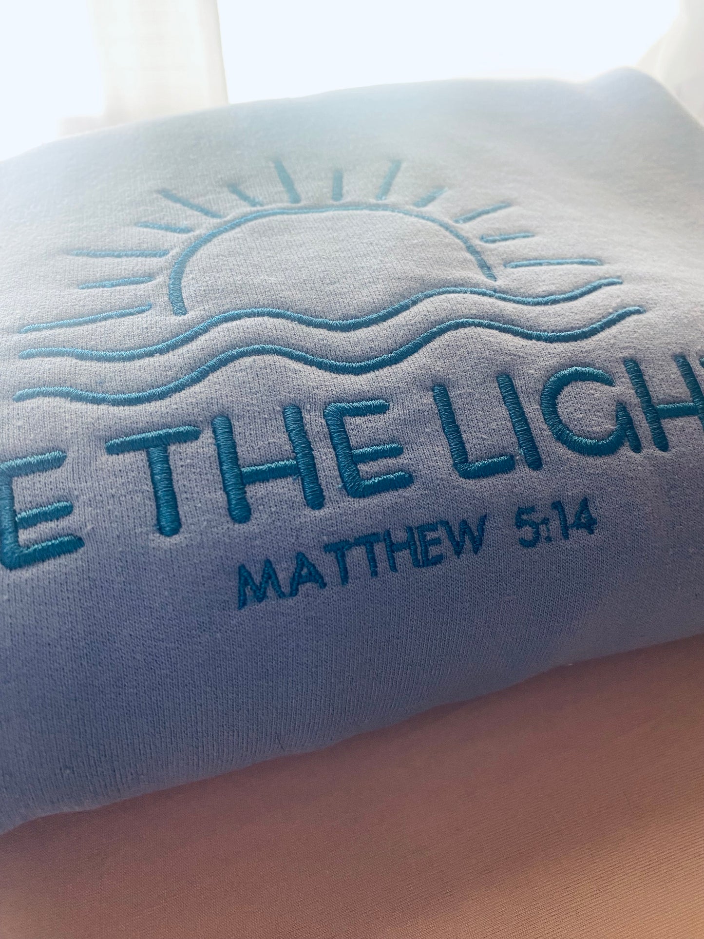 Be the Light Embroidered Crewneck