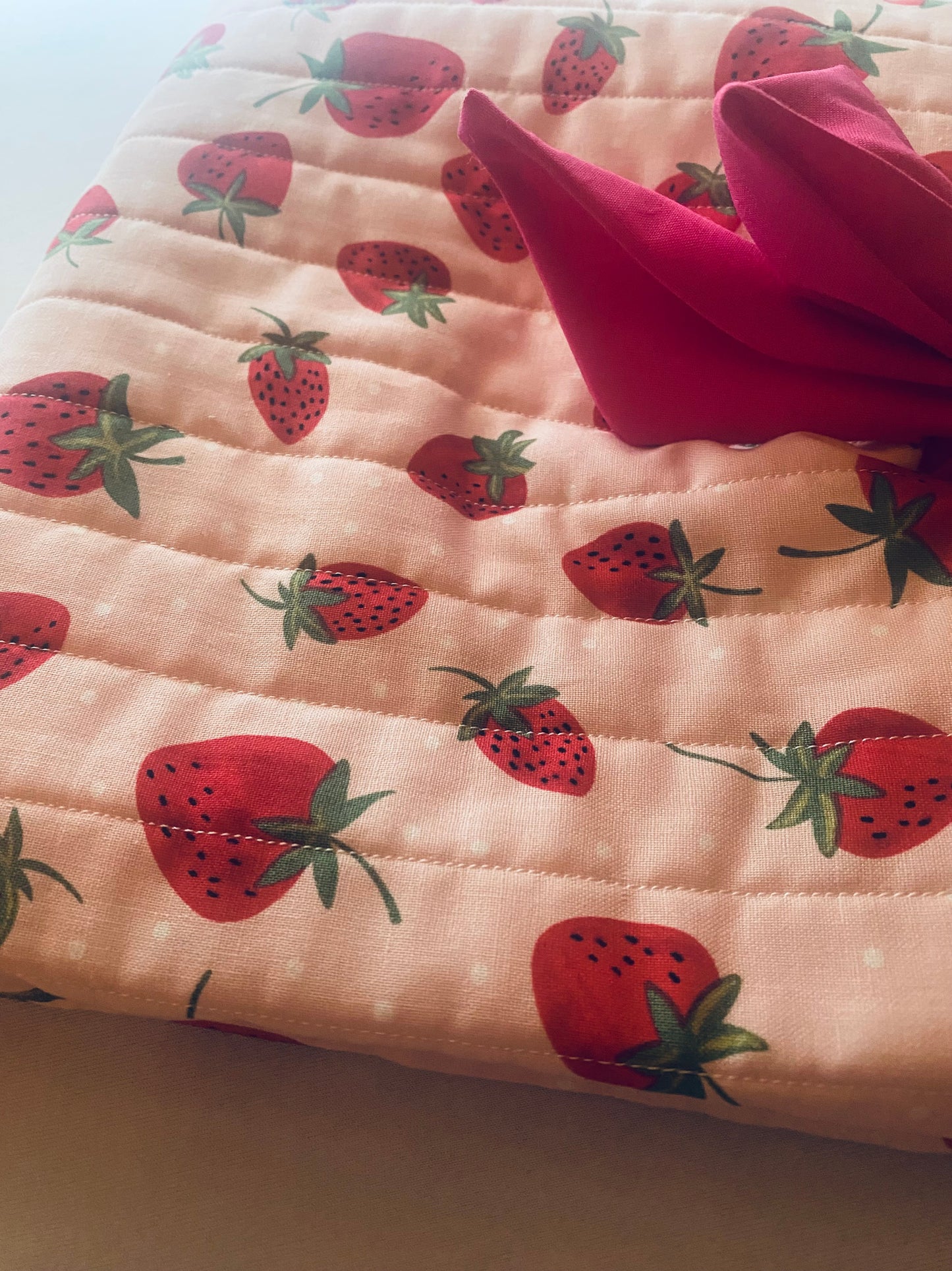 Strawberry Patch Book Sleeve
