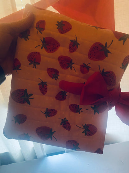 Strawberry Patch Book Sleeve