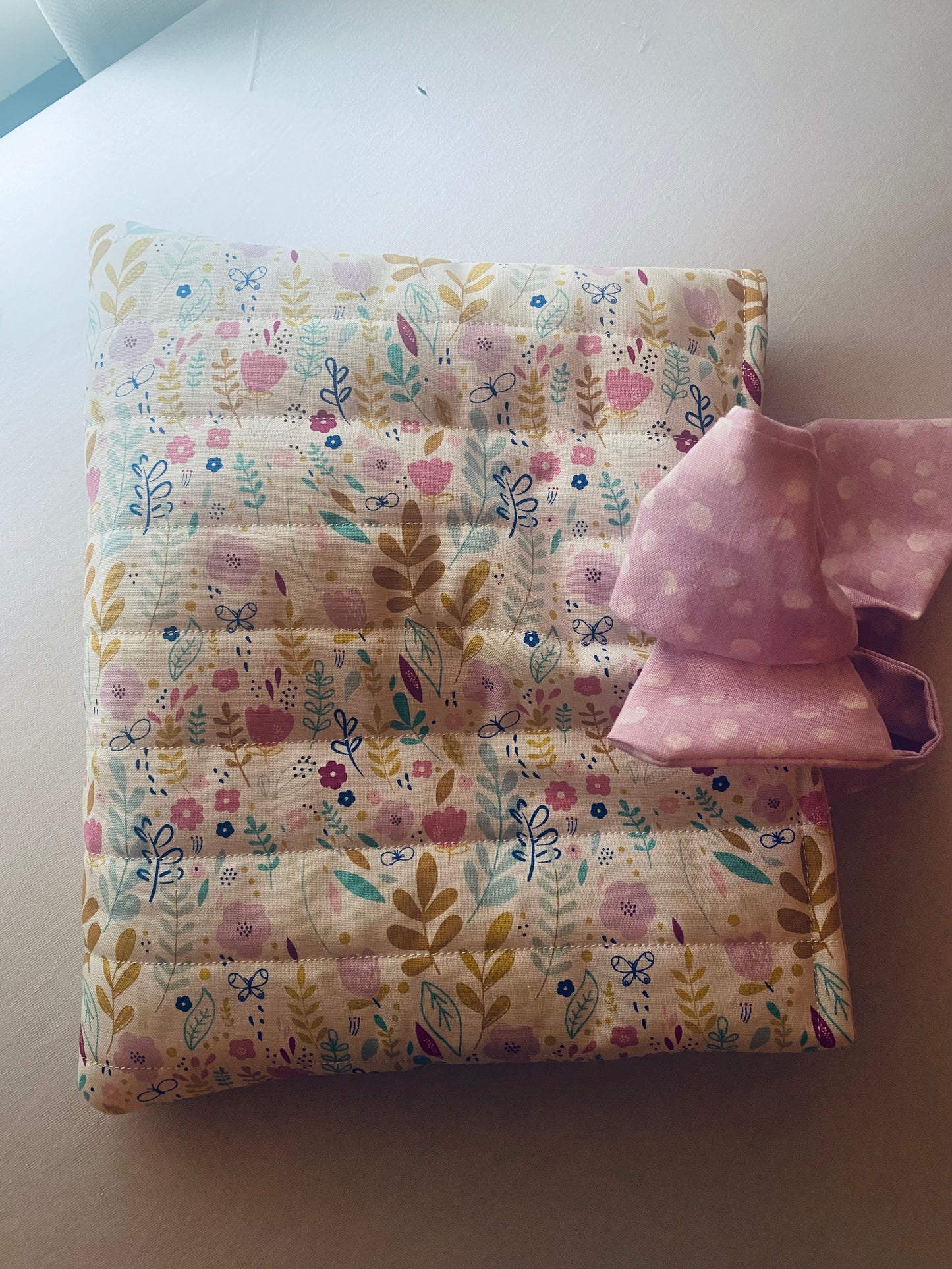 Pastel Floral Book Sleeve