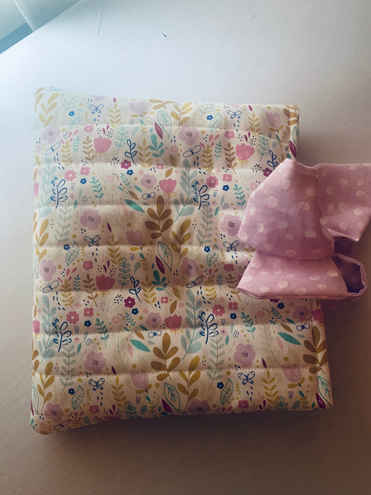 Pastel Floral Book Sleeve