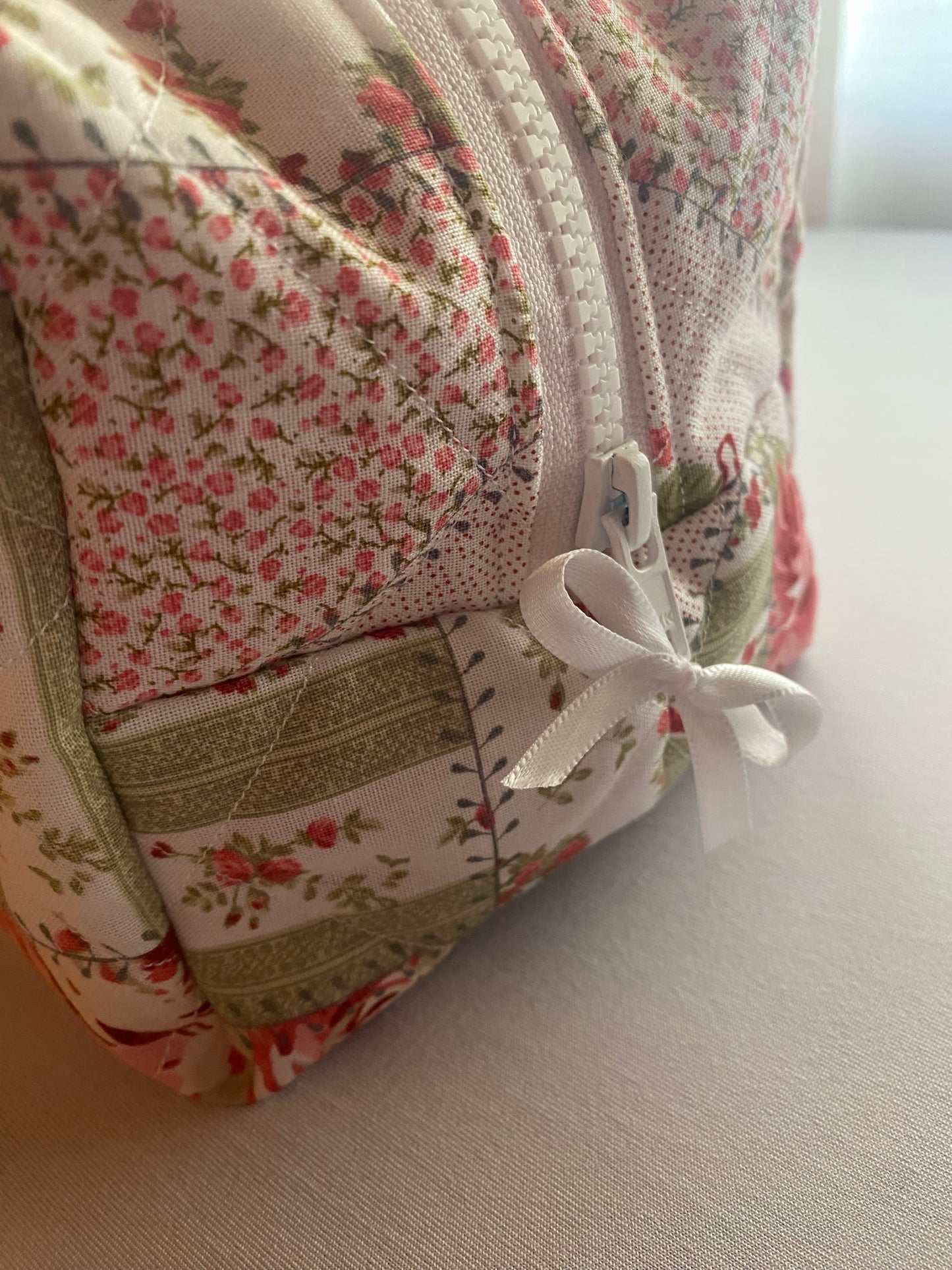 Garden Rose Quilted Pouch