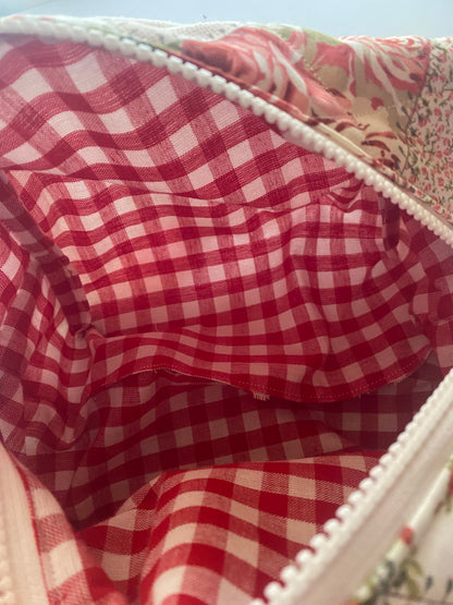 Garden Rose Quilted Pouch