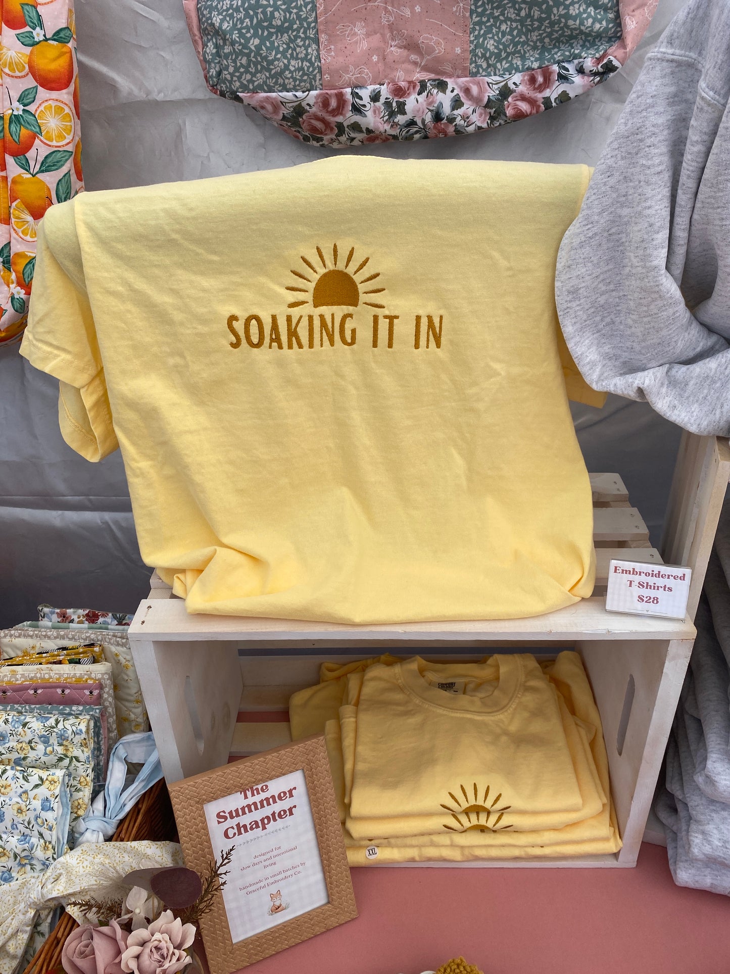 Soaking in the Sun Embroidered T-Shirt