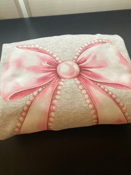 Pearl Bow Crewneck