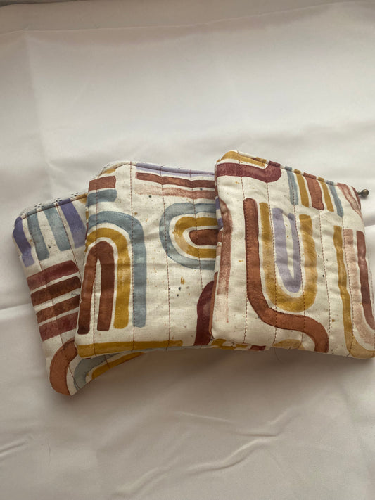 Neutral Rainbow Pouch