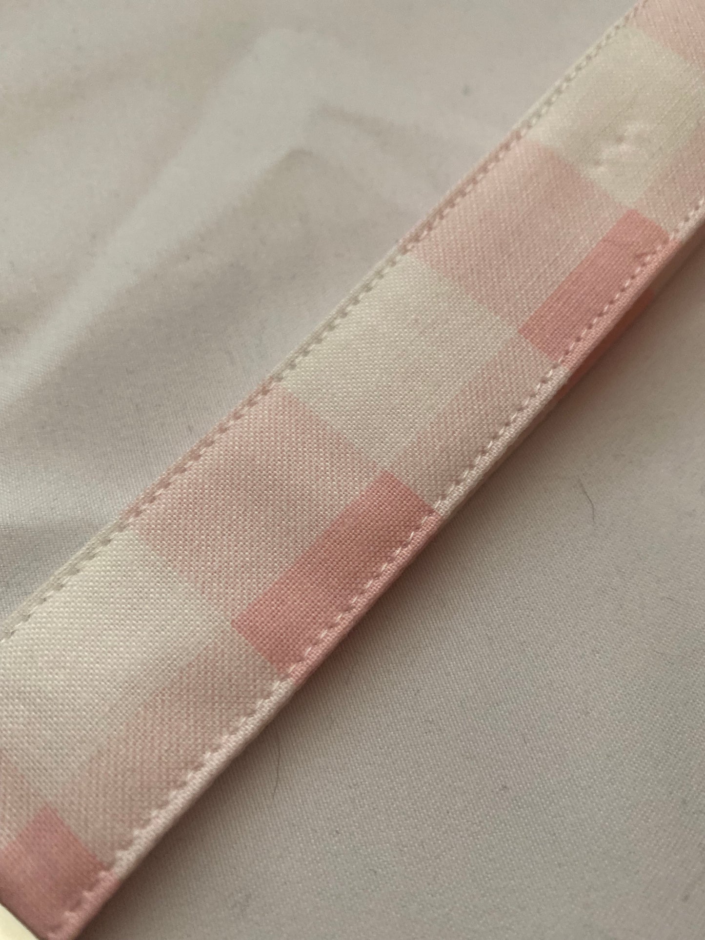 Pink Gingham Wristlet