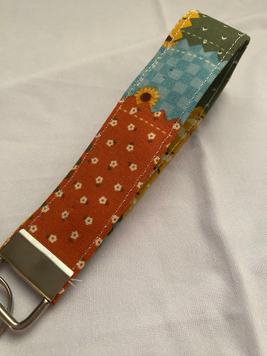 Fall Patchwork Wristlet